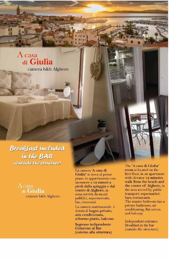 A Casa Di Giulia B&B Alghero Exterior foto